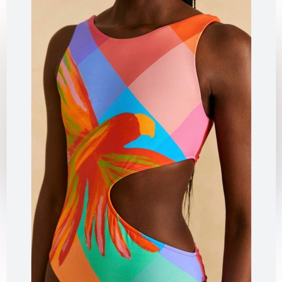 Farm Rio One-Piece Cutout Swimsuit - Picture 3 of 6